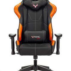 Кресло игровое Бюрократ VIKING 5 AERO ORANGE черный/оранжевый в Лесном - lesnoy.mebel24.online | фото 3