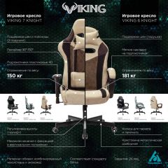 Кресло игровое Бюрократ VIKING 6 KNIGHT BL FABRIC синий в Лесном - lesnoy.mebel24.online | фото 5