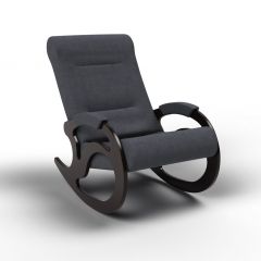 Кресло-качалка Вилла 11-Т-ГР (тканьвенге) ГРАФИТ в Лесном - lesnoy.mebel24.online | фото