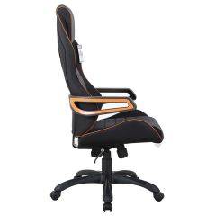 Кресло компьютерное BRABIX Techno Pro GM-003 (ткань черное/серое, вставки оранжевые) 531813 в Лесном - lesnoy.mebel24.online | фото 3