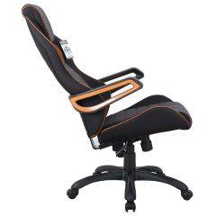 Кресло компьютерное BRABIX Techno Pro GM-003 (ткань черное/серое, вставки оранжевые) 531813 в Лесном - lesnoy.mebel24.online | фото 4