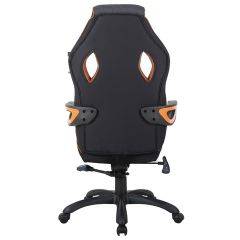 Кресло компьютерное BRABIX Techno Pro GM-003 (ткань черное/серое, вставки оранжевые) 531813 в Лесном - lesnoy.mebel24.online | фото 5