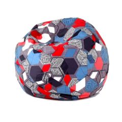 Кресло-мешок Мяч M (Geometry Slate) в Лесном - lesnoy.mebel24.online | фото