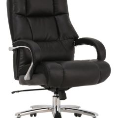 Кресло офисное BRABIX PREMIUM "Bomer HD-007" (рециклированная кожа, хром, черное) 531939 в Лесном - lesnoy.mebel24.online | фото