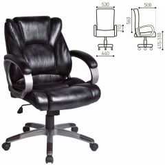 Кресло офисное BRABIX "Eldorado EX-504", экокожа, черное, 530874 в Лесном - lesnoy.mebel24.online | фото 3