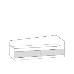 Кровать 11.21 Альфа (Солнечный Свет 0134 BS, Белый премиум) в Лесном - lesnoy.mebel24.online | фото 2