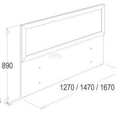 Кровать 1.2 каркас с ладе + спинка головная + 2 ящика Ольга-14 в Лесном - lesnoy.mebel24.online | фото 2