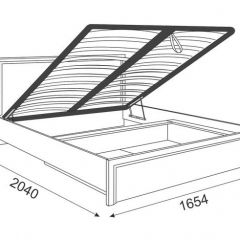 Кровать 1.6 Беатрис М08 Стандарт с ПМ (Орех гепланкт) в Лесном - lesnoy.mebel24.online | фото 2