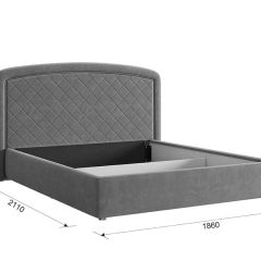 СИЛЬВА 2 Кровать с ПМ 1600 в Лесном - lesnoy.mebel24.online | фото