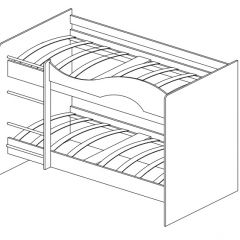 Кровать 2-х ярусная Мая + ящики + шкаф (800*1900) в Лесном - lesnoy.mebel24.online | фото 11