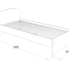 Кровать-2 одинарная (800*1900) в Лесном - lesnoy.mebel24.online | фото 2