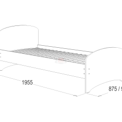 Кровать-4 одинарная (900*1900) в Лесном - lesnoy.mebel24.online | фото 2