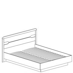 Кровать двойная с мягким изголовьем №315 Ронда (1600) в Лесном - lesnoy.mebel24.online | фото 2