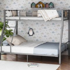 Кровать двухъярусная "Гранада-1 140" Серый в Лесном - lesnoy.mebel24.online | фото