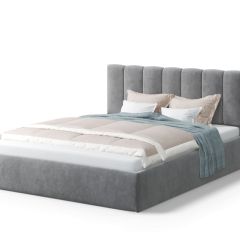 Кровать Элен 1600*2000 NEO 25 (серый) в Лесном - lesnoy.mebel24.online | фото