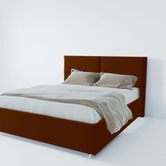 Кровать Корсика с ПМ 1200 (велюр бордо) в Лесном - lesnoy.mebel24.online | фото 2