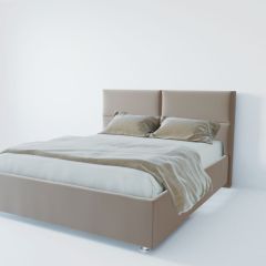 Кровать Корсика с ПМ 1200 (велюр светло-серый) в Лесном - lesnoy.mebel24.online | фото 2