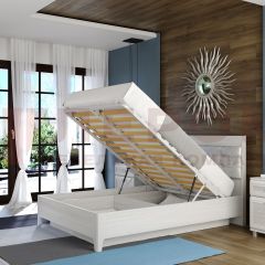 Кровать КР-1072 с мягким изголовьем в Лесном - lesnoy.mebel24.online | фото 5
