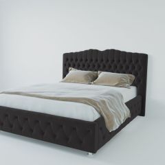 Кровать Нягань с ПМ 800 (экокожа кольт ч) в Лесном - lesnoy.mebel24.online | фото