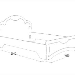 Кровать Ольга-10 МДФ (1400) без основания в Лесном - lesnoy.mebel24.online | фото 2