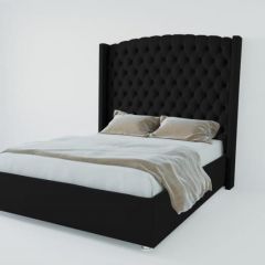 Кровать Берлин ЛЮКС без основания 2000 (экокожа кольт ч) в Лесном - lesnoy.mebel24.online | фото