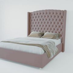 Кровать Берлин ЛЮКС без основания 1200 (велюр темно-серый) в Лесном - lesnoy.mebel24.online | фото