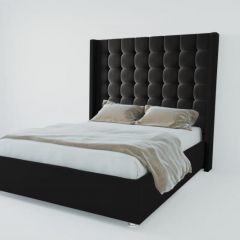 Кровать Венеция ЛЮКС без основания 900 (экокожа кольт ч) в Лесном - lesnoy.mebel24.online | фото