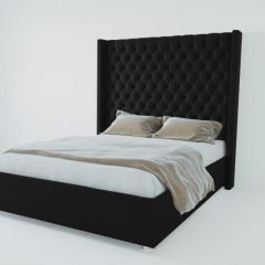 Кровать Версаль ЛЮКС без основания 1200 (экокожа кольт ч) в Лесном - lesnoy.mebel24.online | фото
