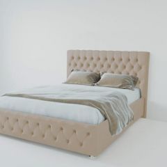 Кровать Версаль 1200 без основания (велюр светло серый) в Лесном - lesnoy.mebel24.online | фото