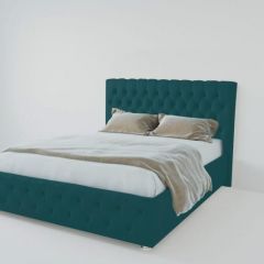 Кровать Версаль 1600 без основания (велюр бирюзовый) в Лесном - lesnoy.mebel24.online | фото