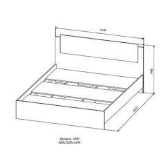 СОФИ СКР1600.1 Кровать 1600 в Лесном - lesnoy.mebel24.online | фото 2