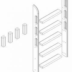 Кровать Сонечка 2-х ярусная (модульная) в Лесном - lesnoy.mebel24.online | фото 12