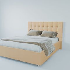 Кровать Венеция с ПМ 1400 (экокожа бежевая) в Лесном - lesnoy.mebel24.online | фото 2
