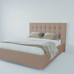 Кровать Венеция с ПМ 1400 (велюр серый) в Лесном - lesnoy.mebel24.online | фото 2