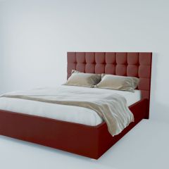Кровать Венеция с ПМ 1600 (велюр бордо) в Лесном - lesnoy.mebel24.online | фото 2