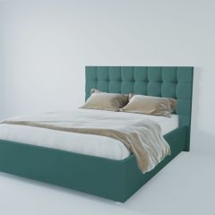 Кровать Венеция с ПМ 1800 (велюр бирюзовый) в Лесном - lesnoy.mebel24.online | фото 2