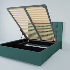 Кровать Венеция с ПМ 1800 (велюр бирюзовый) в Лесном - lesnoy.mebel24.online | фото