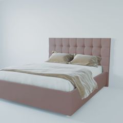 Кровать Венеция с ПМ 800 (велюр темно-серый) в Лесном - lesnoy.mebel24.online | фото 2