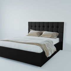 Кровать Венеция с ПМ 900 (экокожа кольт ч) в Лесном - lesnoy.mebel24.online | фото 2