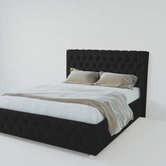 Кровать Версаль с ПМ 800 (экокожа кольт ч) в Лесном - lesnoy.mebel24.online | фото