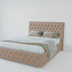 Кровать Версаль с ПМ 800 (велюр серый) в Лесном - lesnoy.mebel24.online | фото