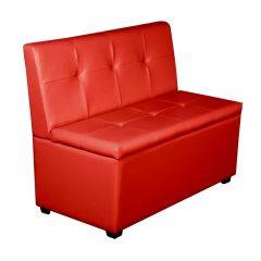 Кухонный диван Уют-1 (1000) Красный в Лесном - lesnoy.mebel24.online | фото 1