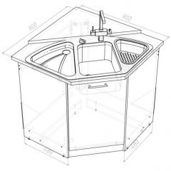 Кухонный гарнитур Лариса оптима 2 1500х1300 мм в Лесном - lesnoy.mebel24.online | фото 15