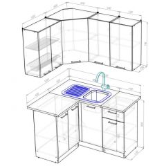 Кухонный гарнитур Паола прайм 1200х1400 мм в Лесном - lesnoy.mebel24.online | фото 2