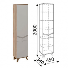Лимба (гостиная) М03 Пенал в Лесном - lesnoy.mebel24.online | фото