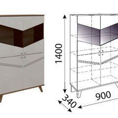 Лимба (гостиная) М04 Сервант в Лесном - lesnoy.mebel24.online | фото