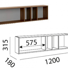 Лимба (гостиная) М11 Полка навесная в Лесном - lesnoy.mebel24.online | фото