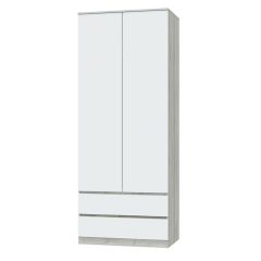 ЛОРИ Спальный гарнитур модульный (дуб серый/белый) в Лесном - lesnoy.mebel24.online | фото 6
