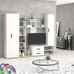 Шкаф Торонто (Белый текстурный) в Лесном - lesnoy.mebel24.online | фото 2