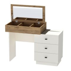 Модульная спальня Квадро (ЛДСП миндаль-дуб крафт золотой) в Лесном - lesnoy.mebel24.online | фото 4